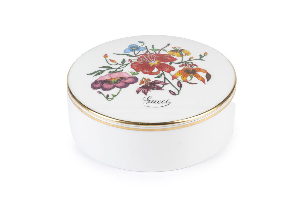 Gucci Flora Motif Porcelain Lidded Box