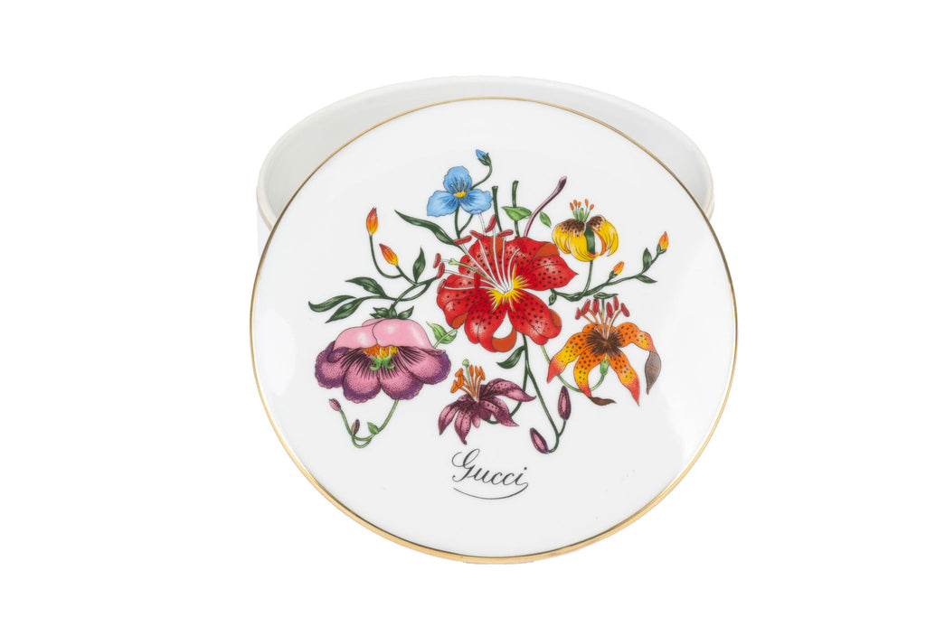 Gucci Flora Motif Porcelain Lidded Box