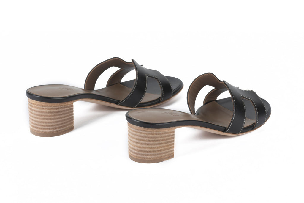 Hermès New Oasis Sandal Black 37.5