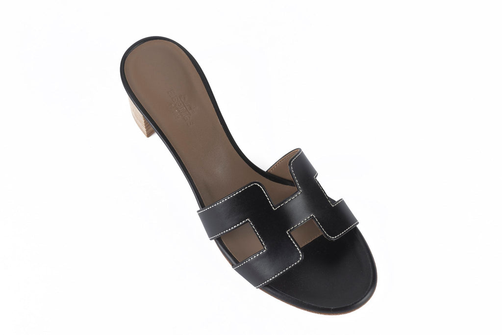 Hermès New Oasis Sandal Black 37.5