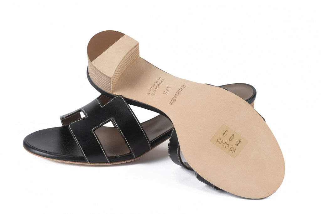 Hermès New Oasis Sandal Black 37.5