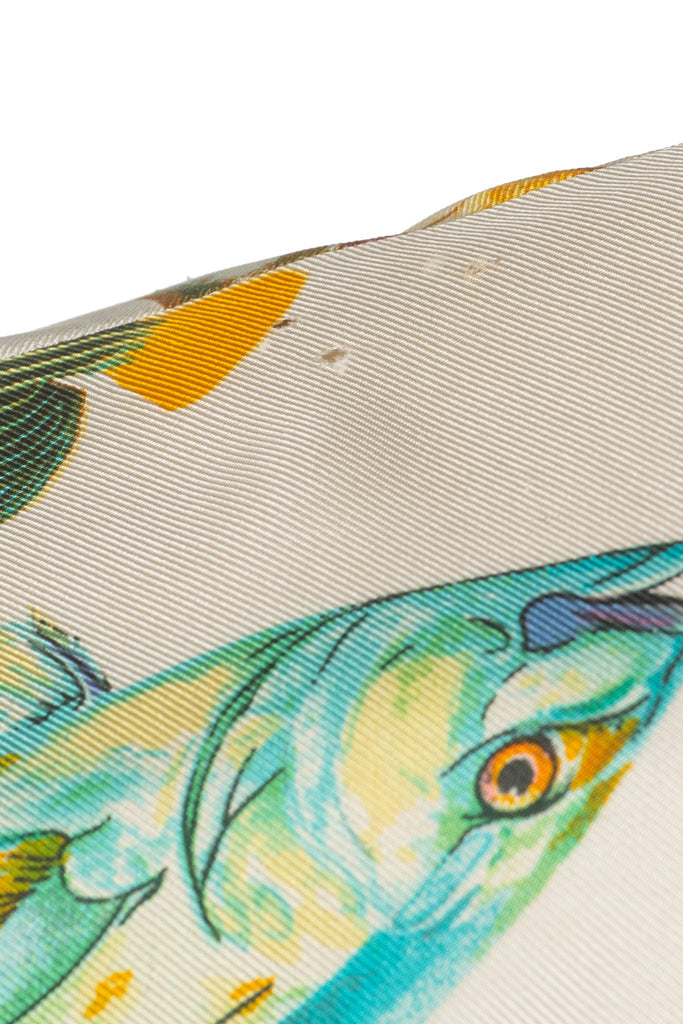 Gucci Silk Fish Print Shirt 1990s