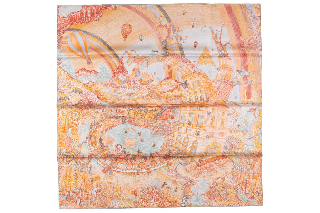 Hermès "Les Folies du Faubourg" Scarf NB
