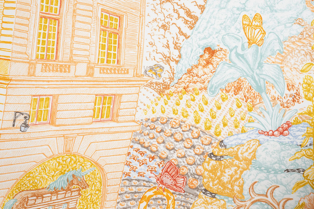 Hermès "Les Folies du Faubourg" Scarf NB