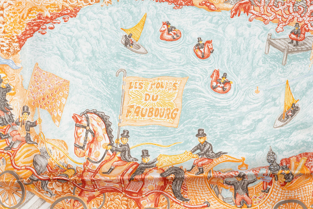 Hermès "Les Folies du Faubourg" Scarf NB