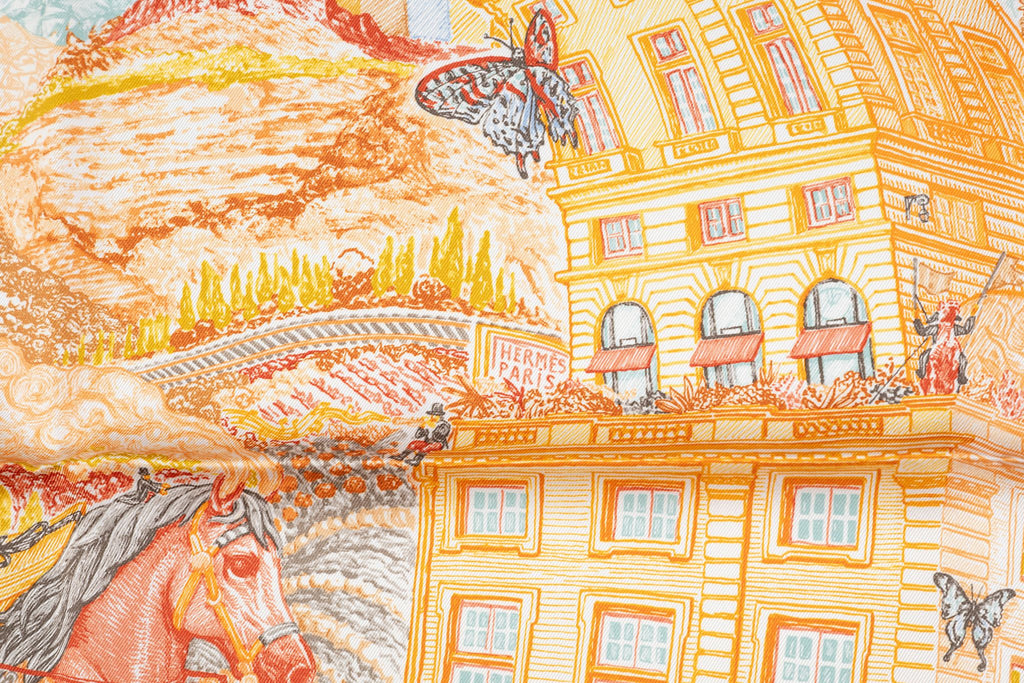 Hermès "Les Folies du Faubourg" Scarf NB
