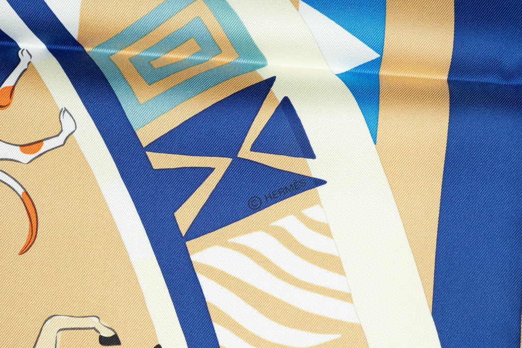 Hermès "Le carrousel du tigre" scarf NB