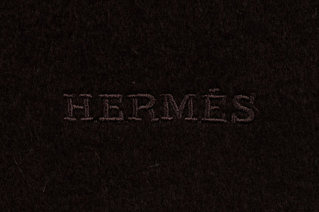 Hermes Brown Cashmere Unisex Scarf