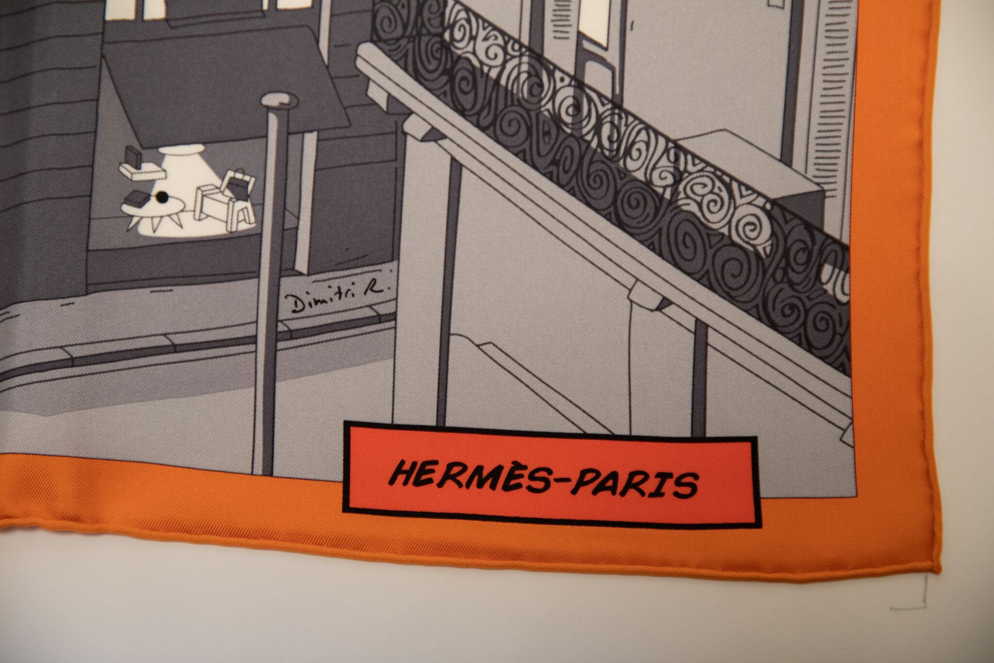 Hermès Multicolor Circuit 24 Faubourg By Benoît-Pierre Emery Scarf