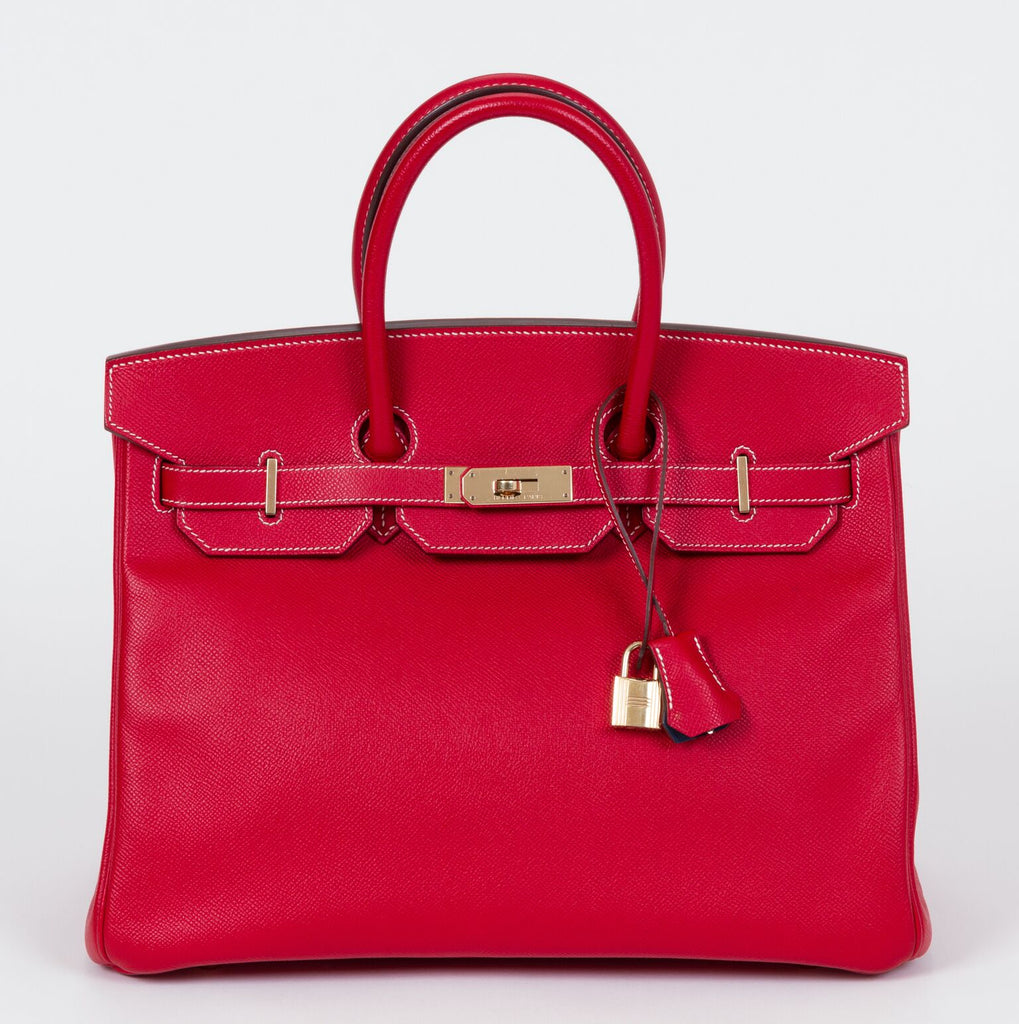Hermès 35cm Rouge Casaque Candy Birkin
