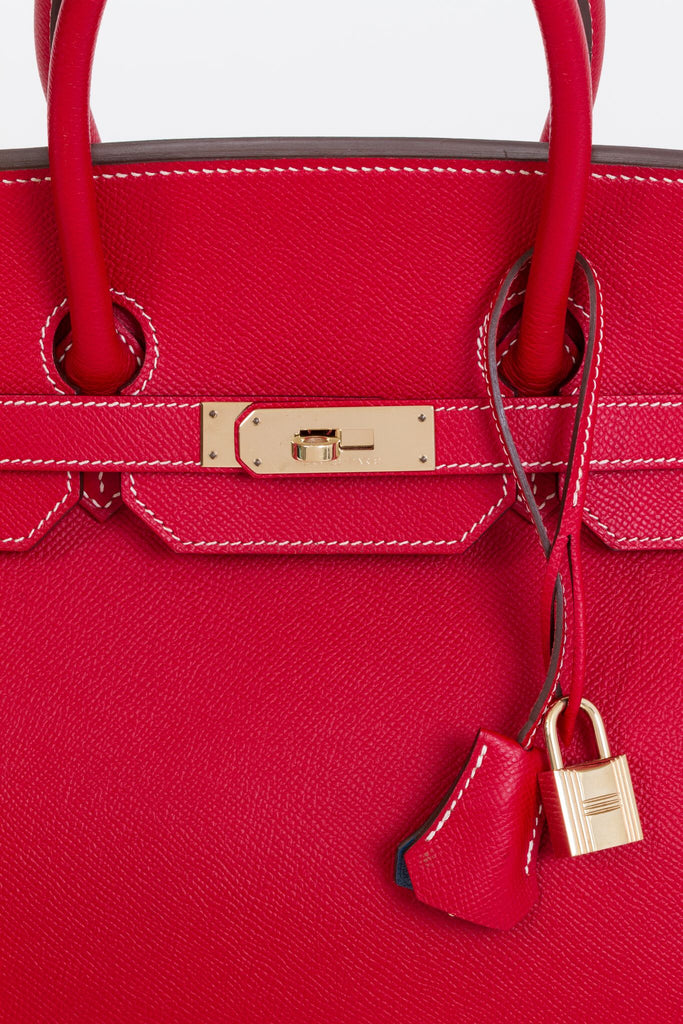 Hermès 35cm Rouge Casaque Candy Birkin