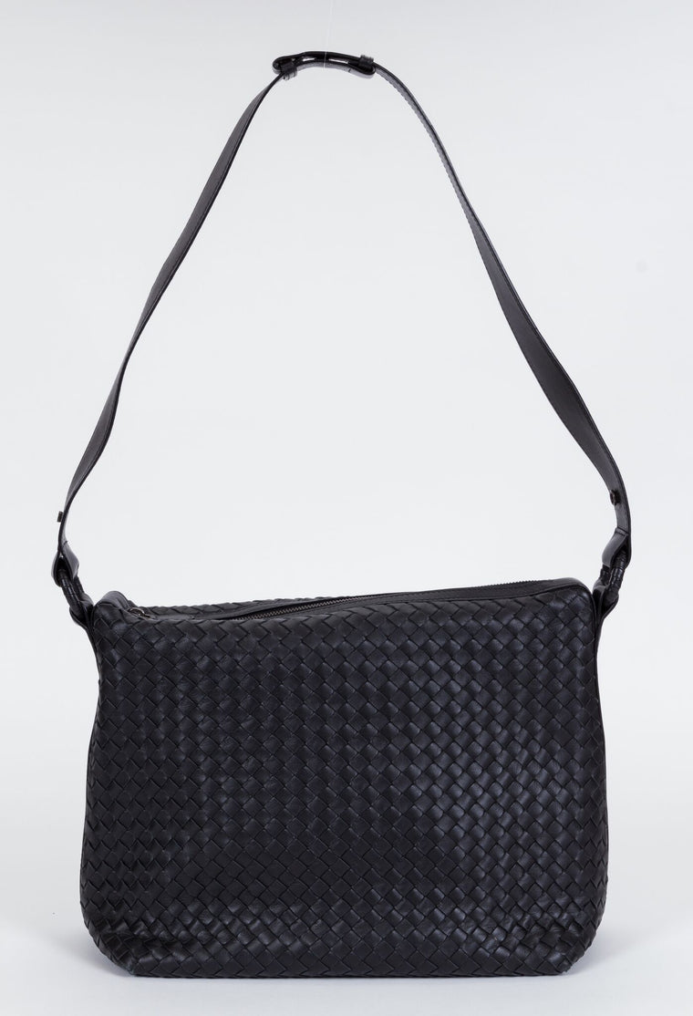 Bottega Veneta Black Intrecciato Handbag