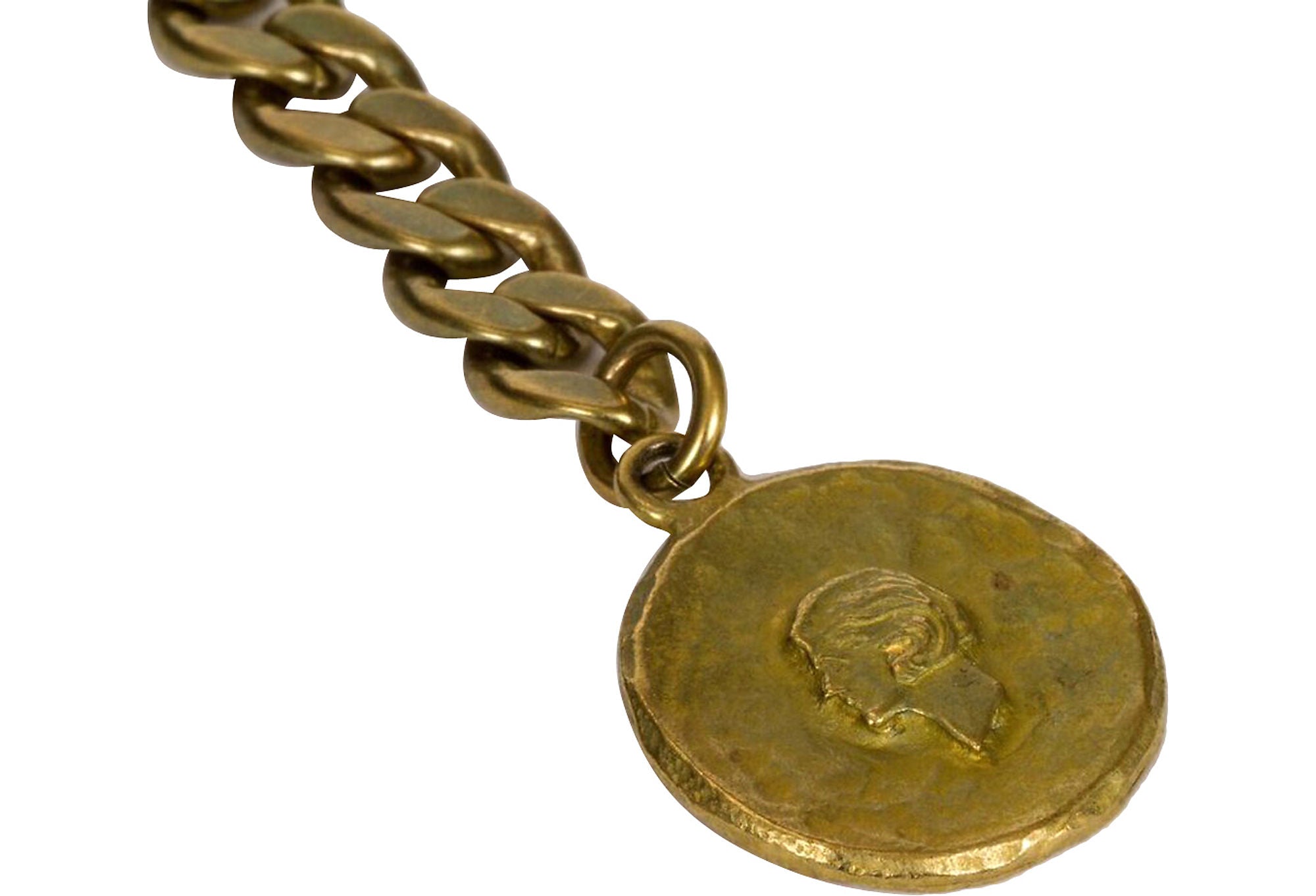 Vintage 1994 CHANEL Lucky Charm Leather Chain Necklace Belt For Sale at  1stDibs