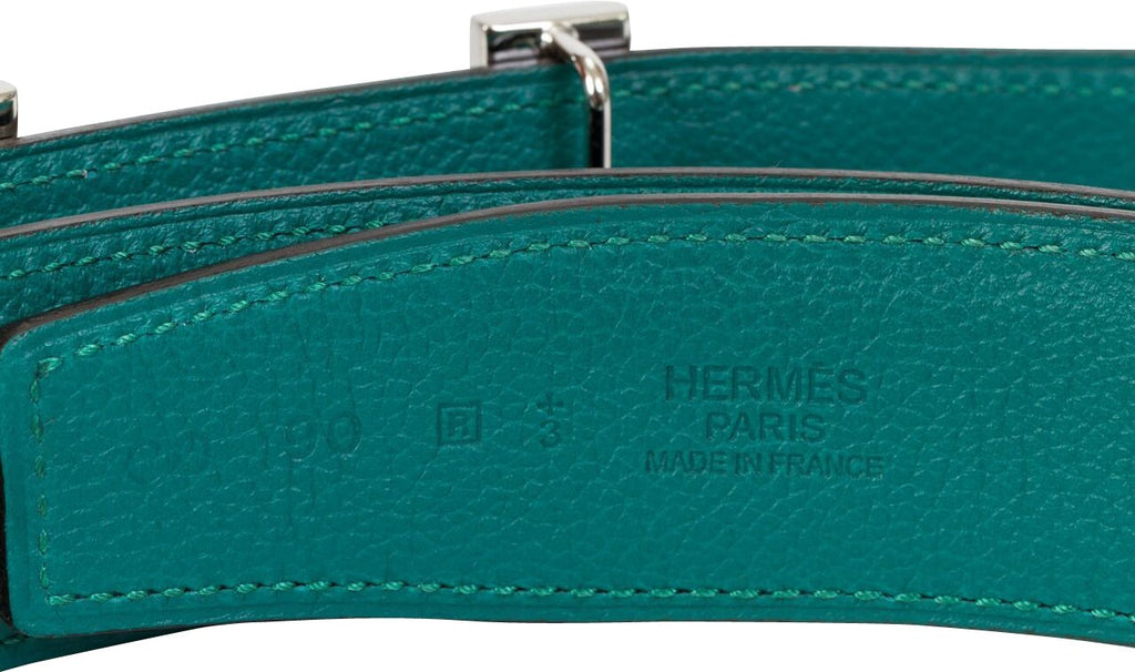 Hermès Blue & Malachite Reversible Belt
