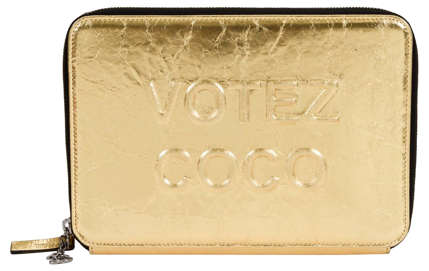 Chanel Votez Coco Gold Clutch - Vintage Lux