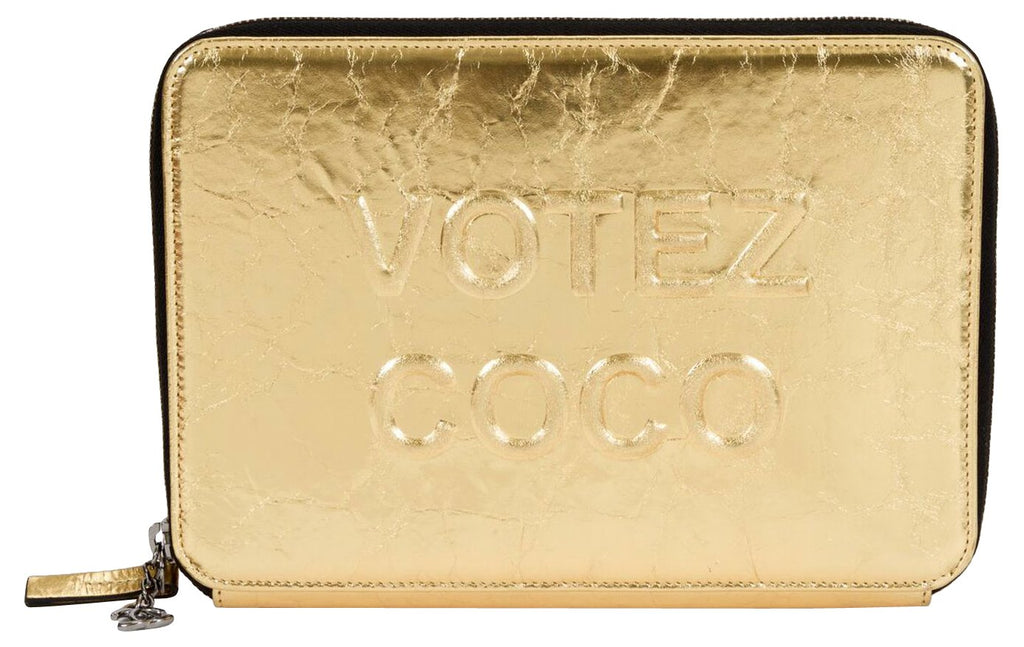 Chanel Votez Coco Gold Clutch