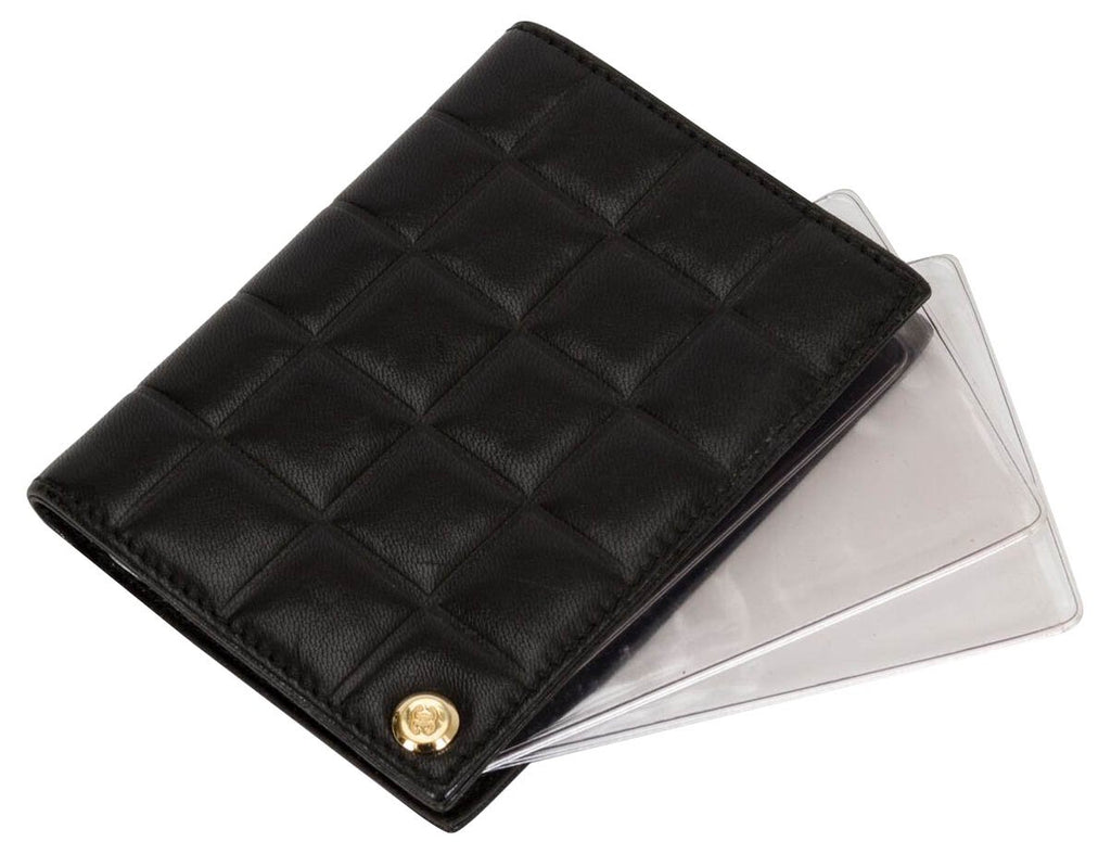 Chanel Black Chocolate Bar Card Wallet
