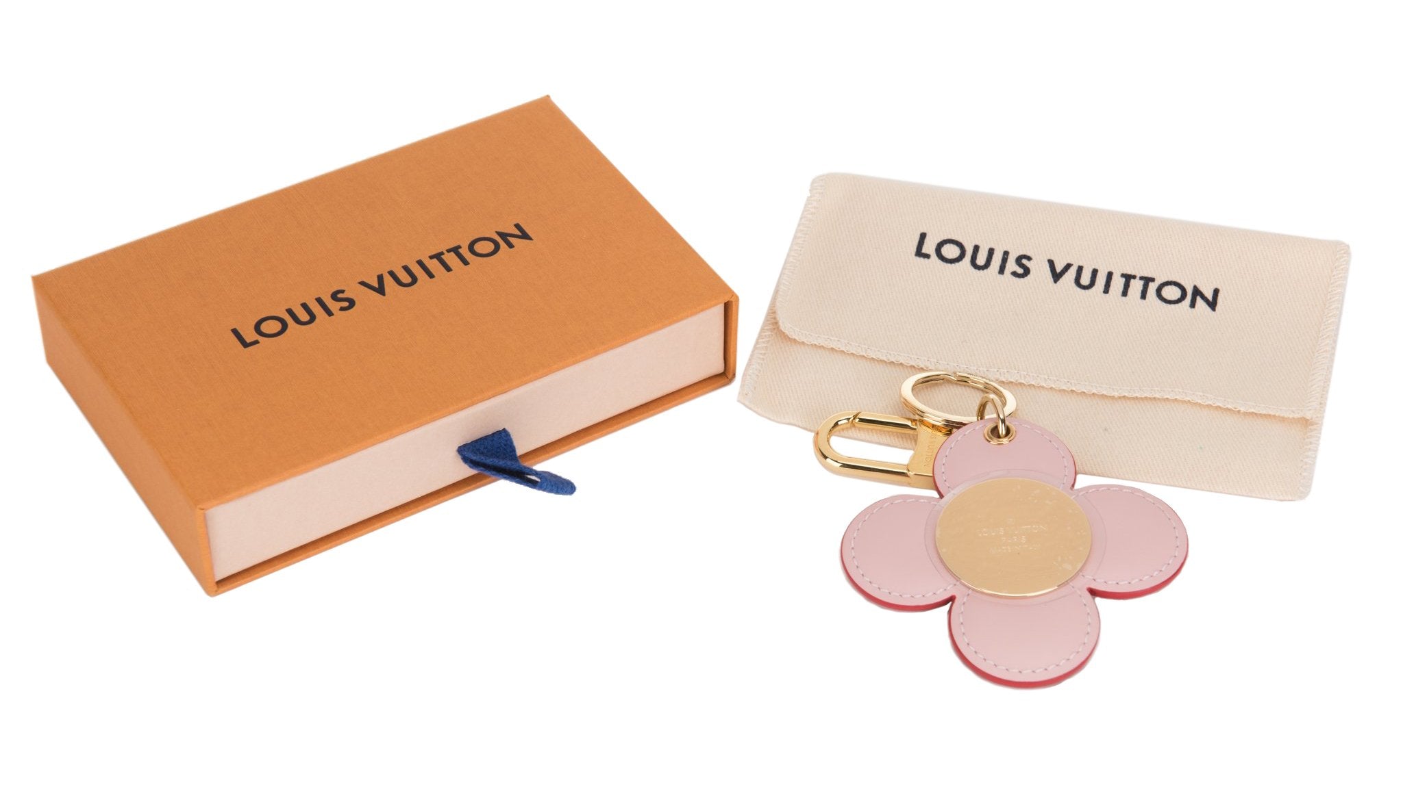 Lux Jewelry Boutique Vintage Reworked Louis Vuitton Charm Keychain Pink Monogram