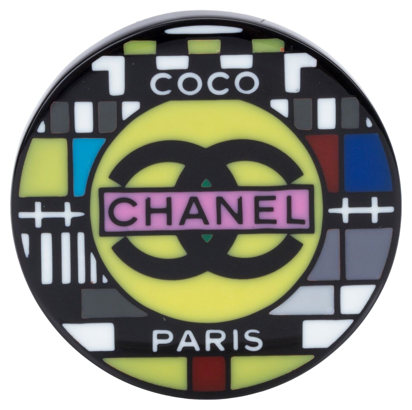 Chanel Lucite Television Brooch - Vintage Lux