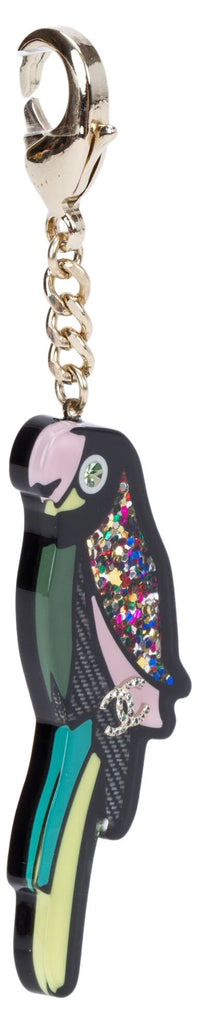 Chanel Lucite Parrot Keychain