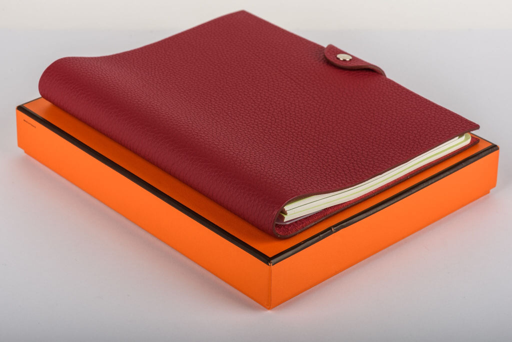 Hermes Red Clemence Notebook