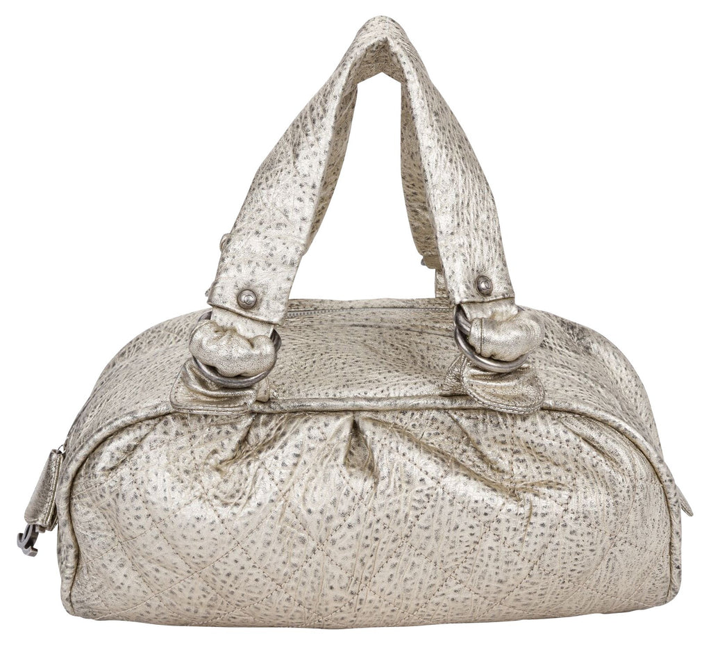Chanel Le Marais Platinum Leather Bag