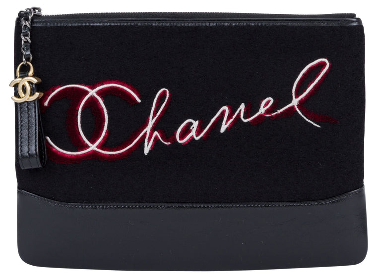 Chanel Black Paris Salzburg Clutch