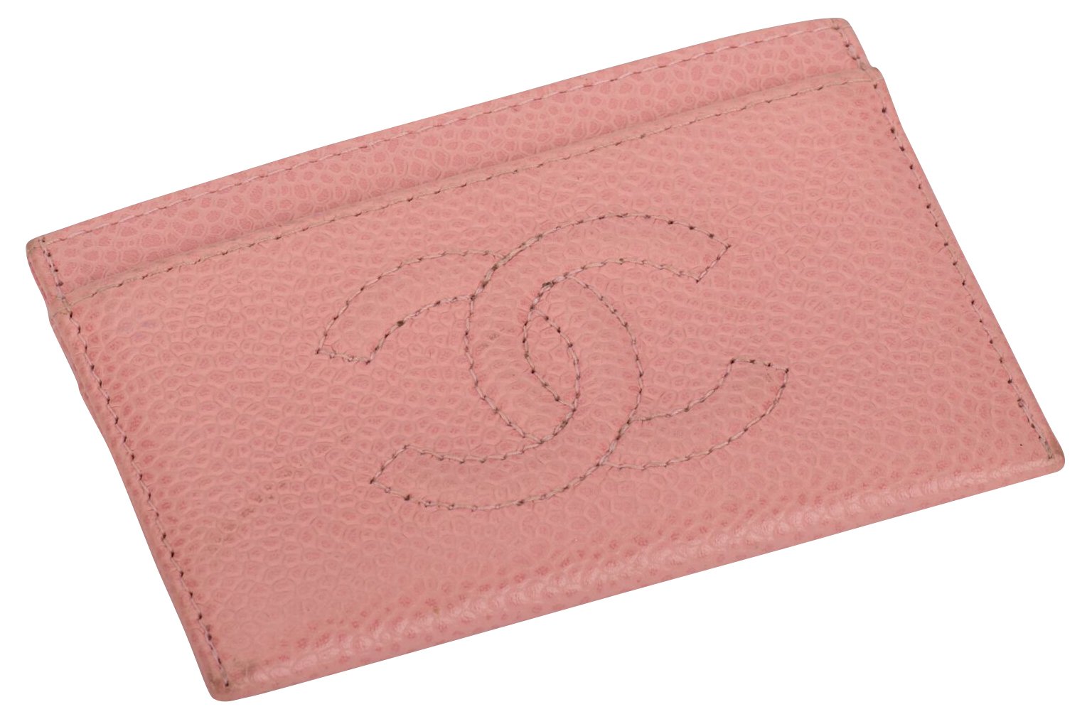 Chanel Baby Pink Credit Card Wallet - Vintage Lux