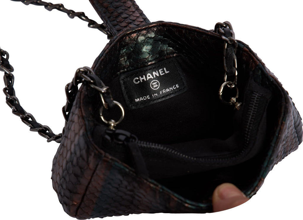 Chanel Iridescent Python Mini Cross-Body