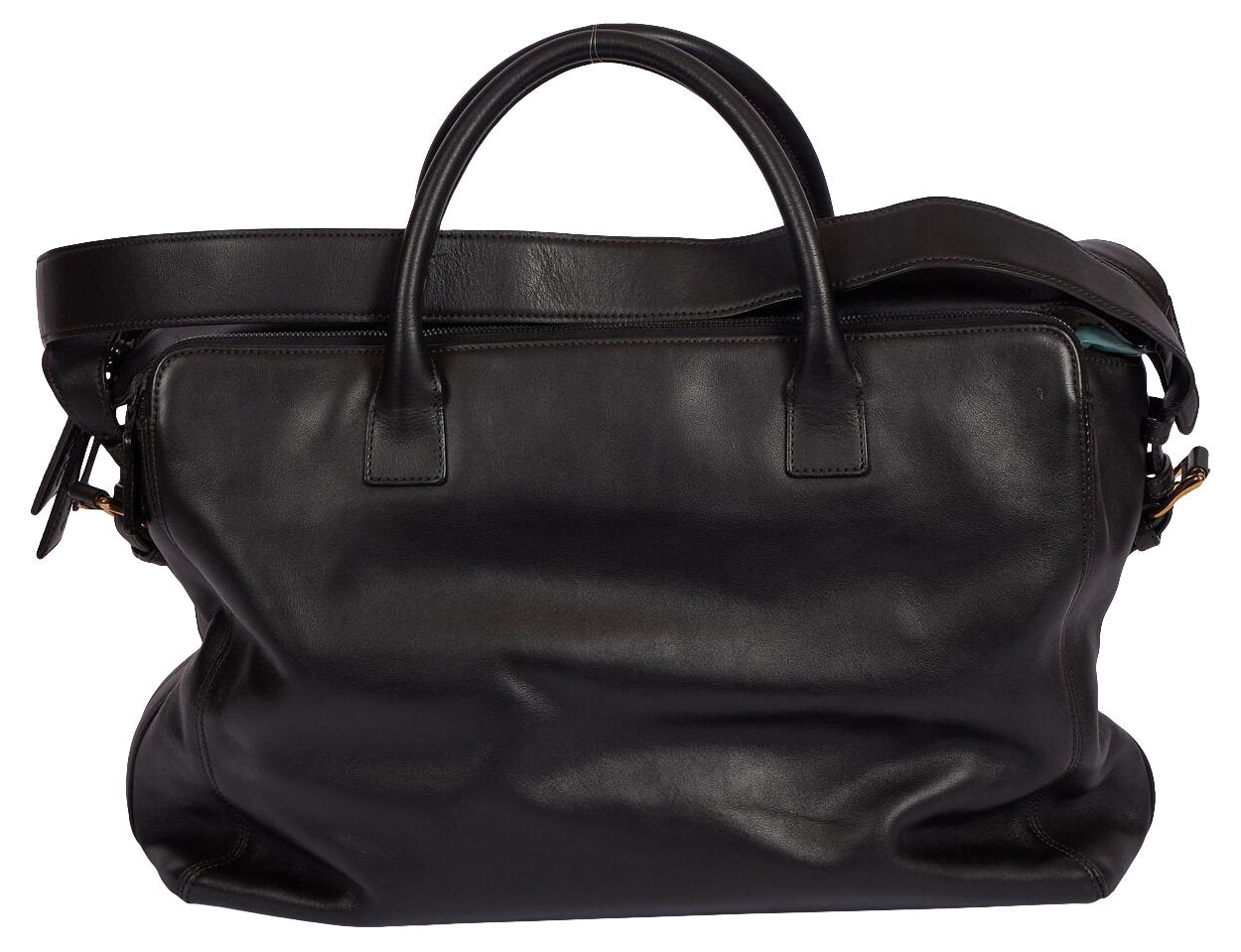 Chanel '90s Black Lambskin Unisex Bag - Vintage Lux