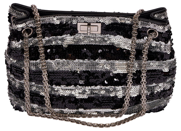 Chanel // FW 2011 Black & Silver Sequin Reissue Bag – VSP Consignment