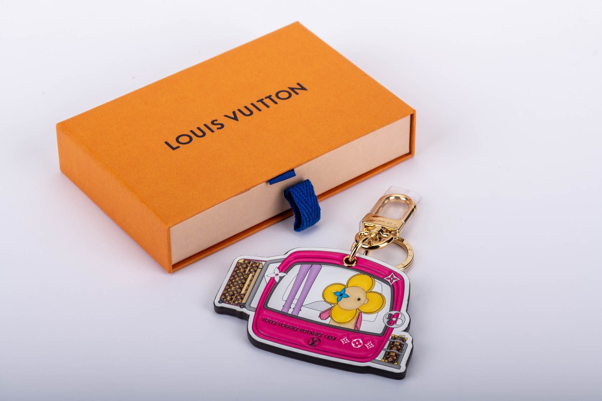 Louis Vuitton Courchevel Keychain - Vintage Lux