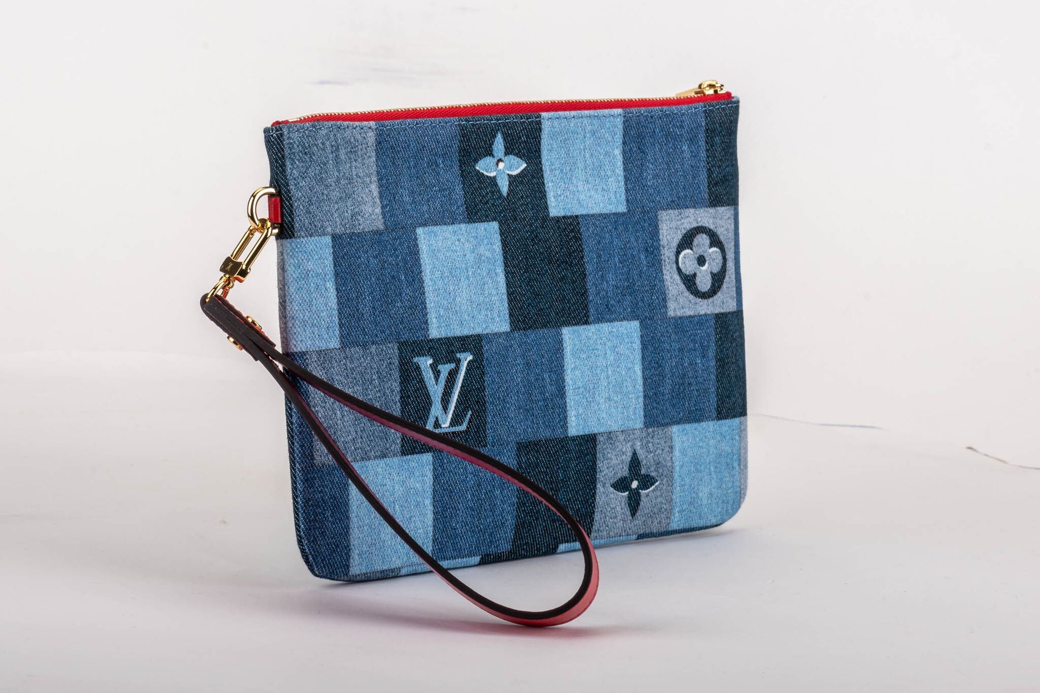 Louis Vuitton, Accessories, Denim Patchwork Louis Vuitton Bag Charm