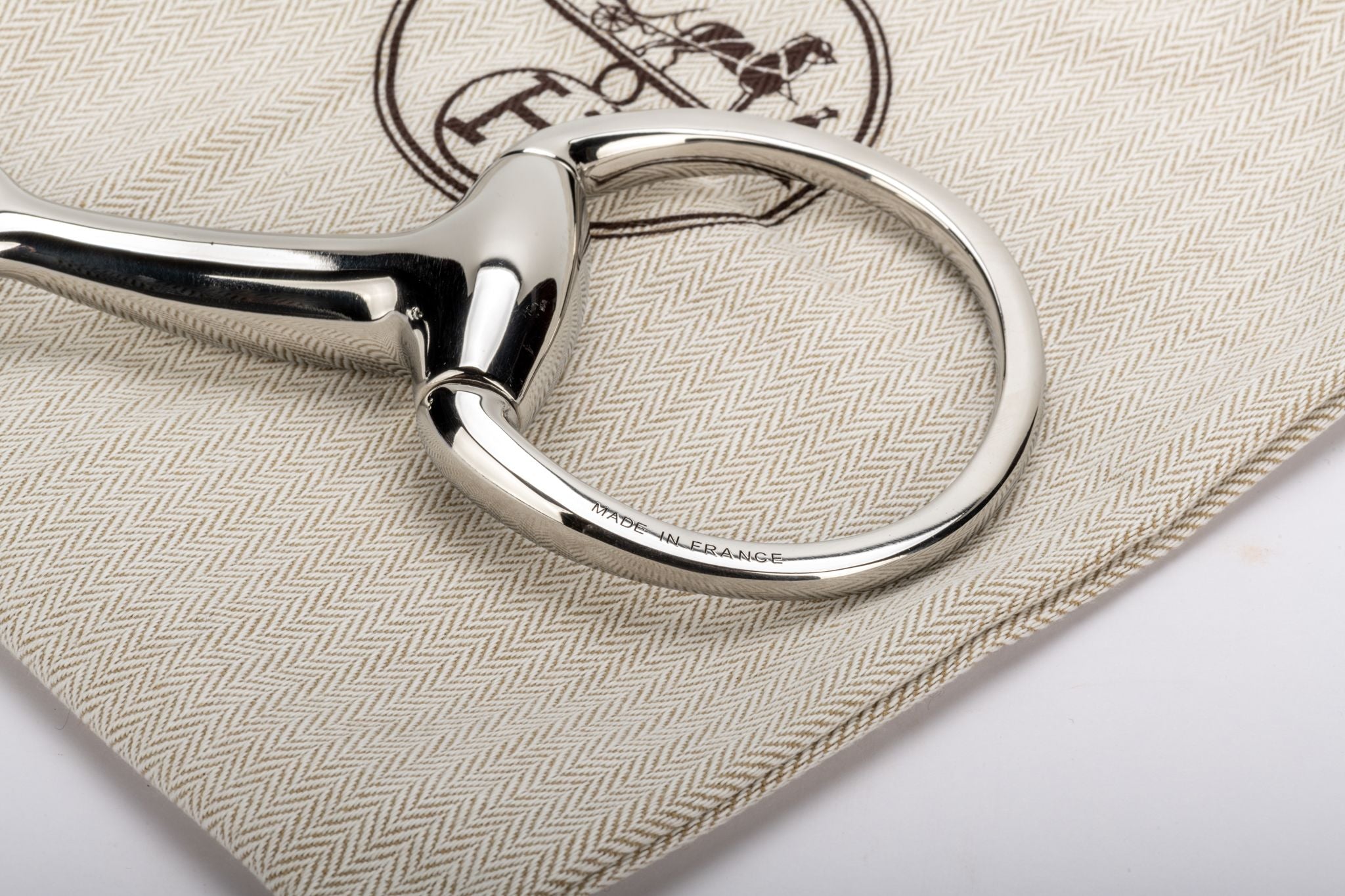 Hermès Palladium Mors Scarf/Belt Ring - Vintage Lux