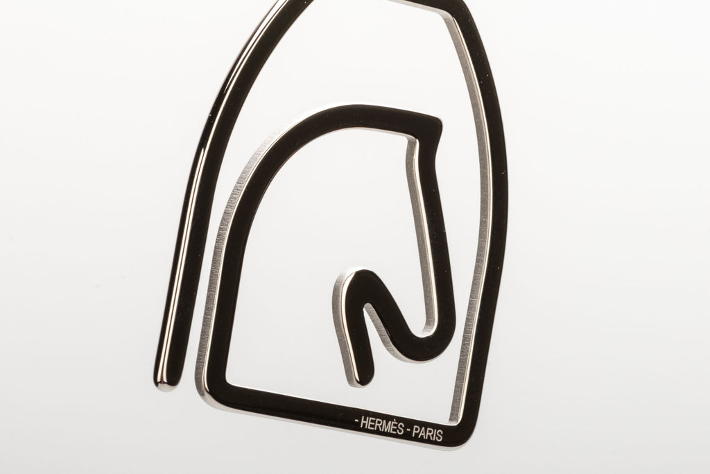 Hermes BNIB Horse Head Silver Bookmark