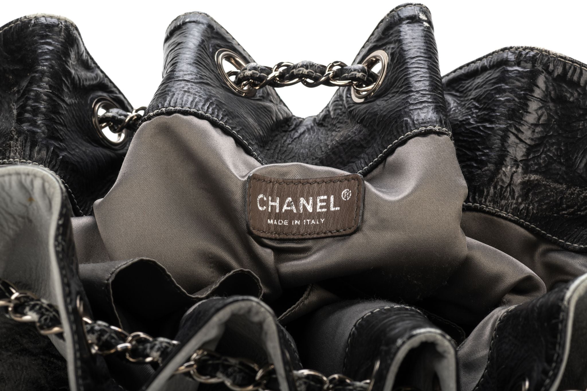 Chanel Degrade' Patent LG Shoulder Bag - Vintage Lux