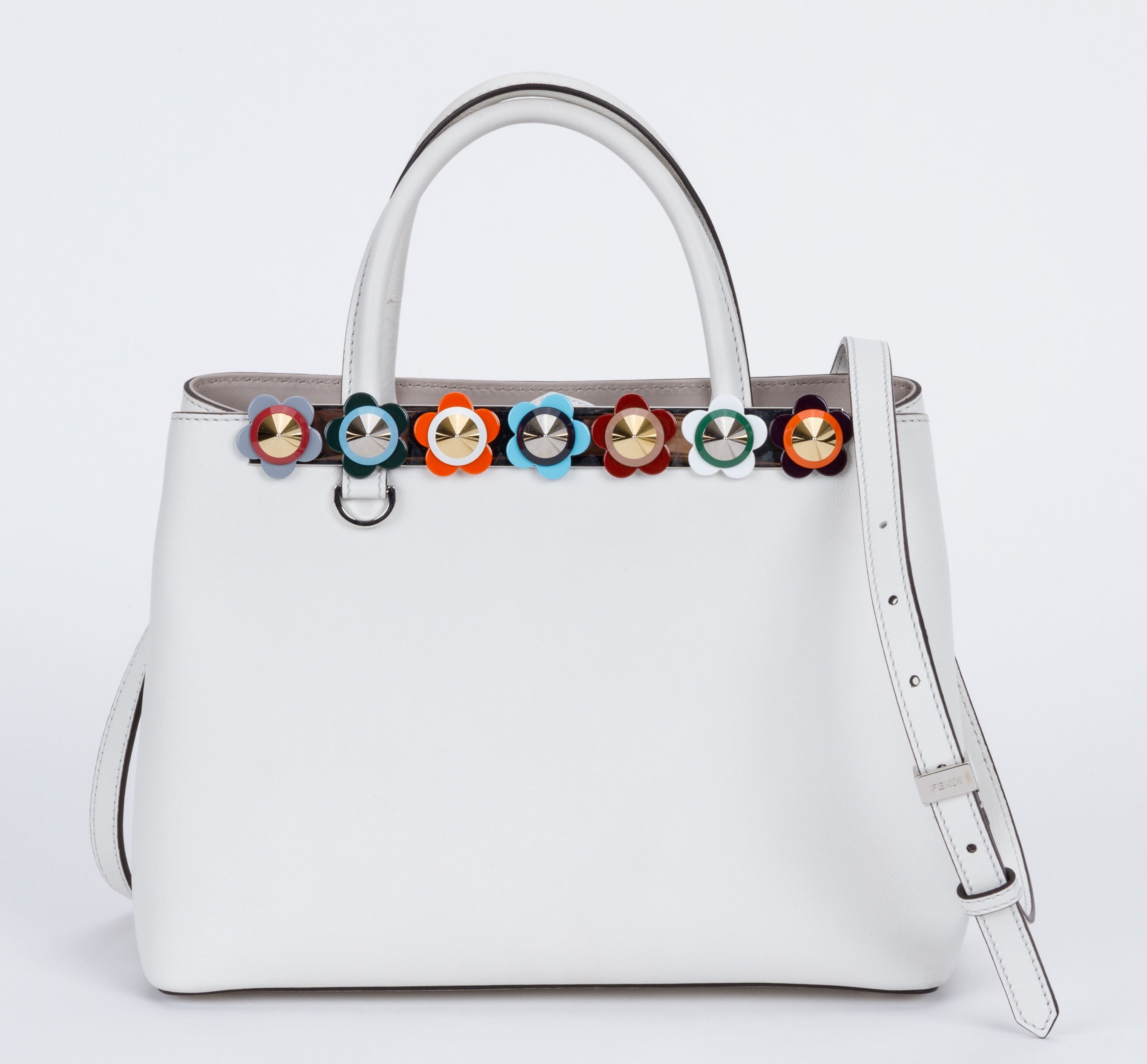 Fendi NIB White Handbag Colored - Vintage Lux