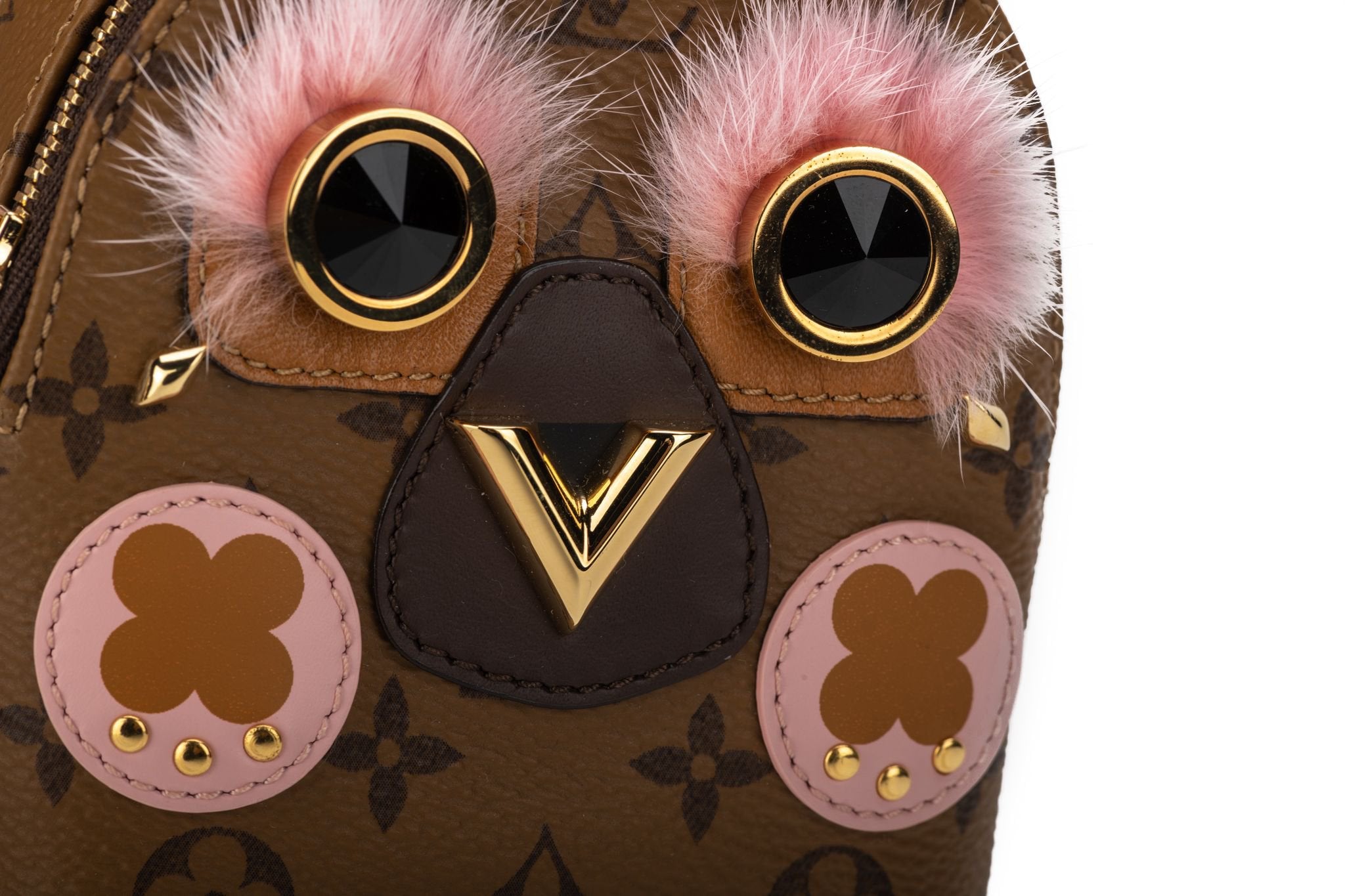 New In Box Rare Louis Vuitton Mini Owl Backpack Charm