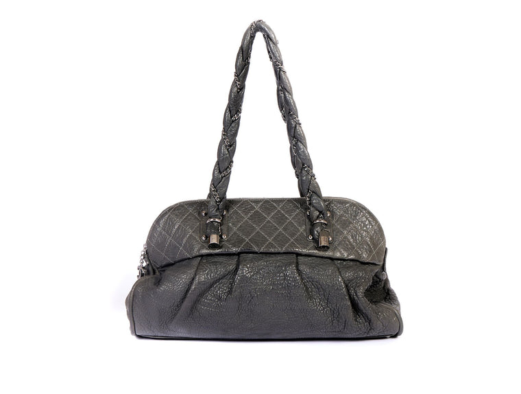 Chanel Gray Distressed Large Tote