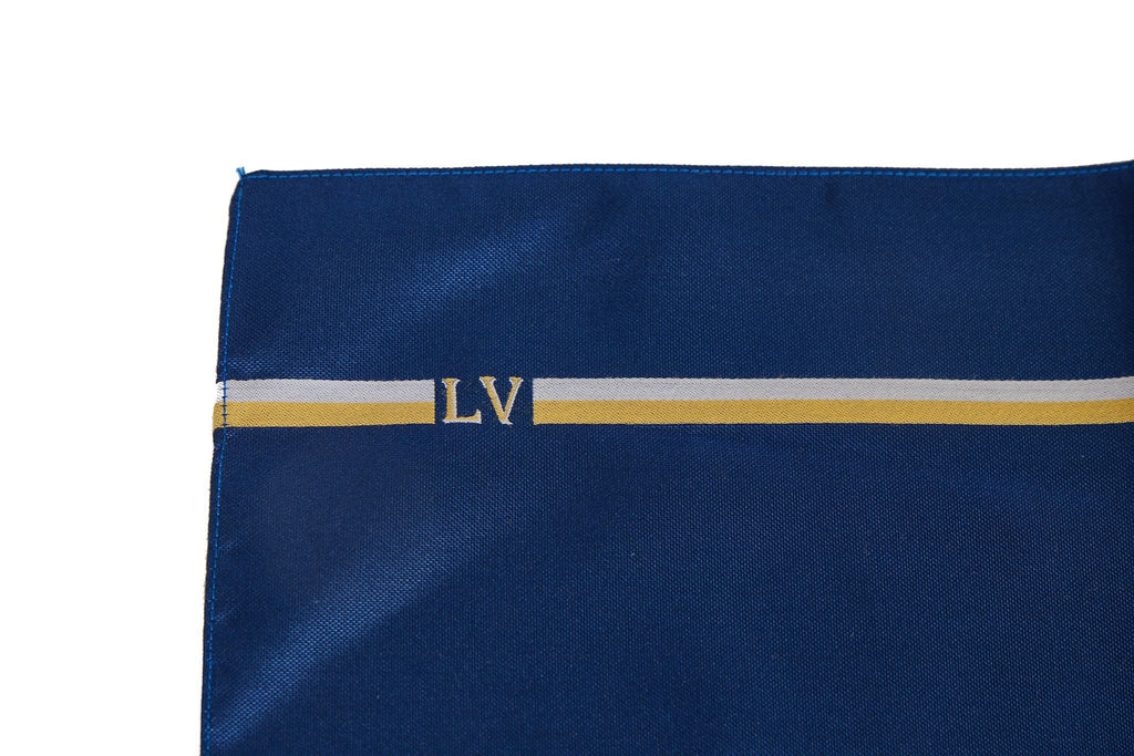 Vuitton Blue/Yellow Cotton Pocket Square