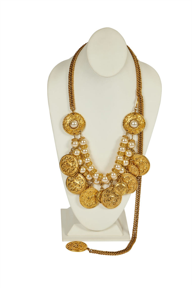 Rambaud Double Strand Pearl Necklace