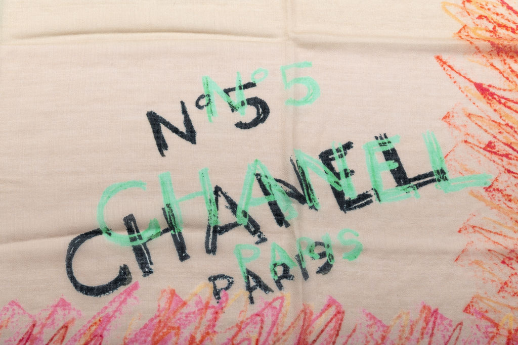 Chanel BN #5 Cashmere Silk Shawl