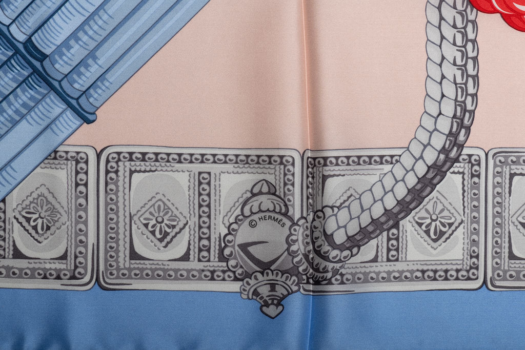 Hermès Celeste Belts Silk Shawl