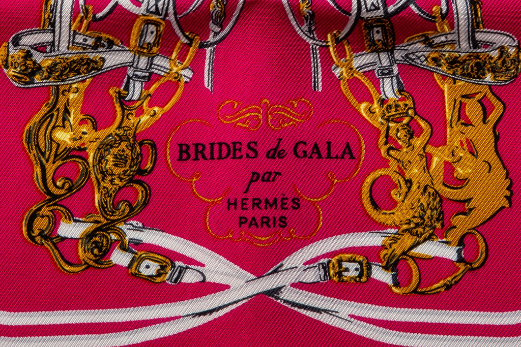 Hermes Brides De Gala Mini Silk Scarf 8"