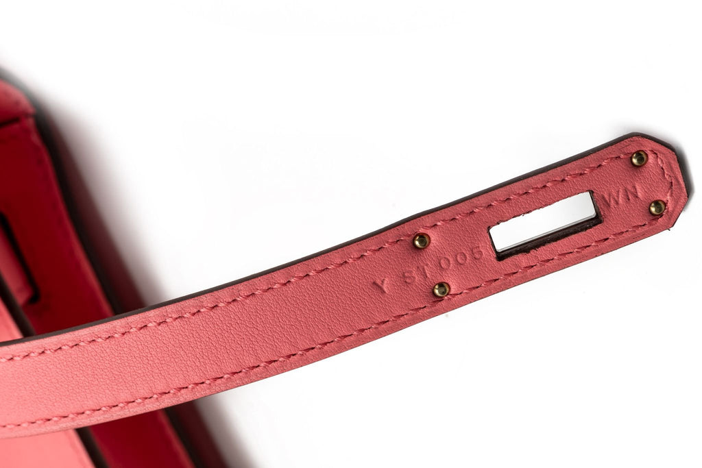 Hermès Kelly Cut Rose Azalee Swift