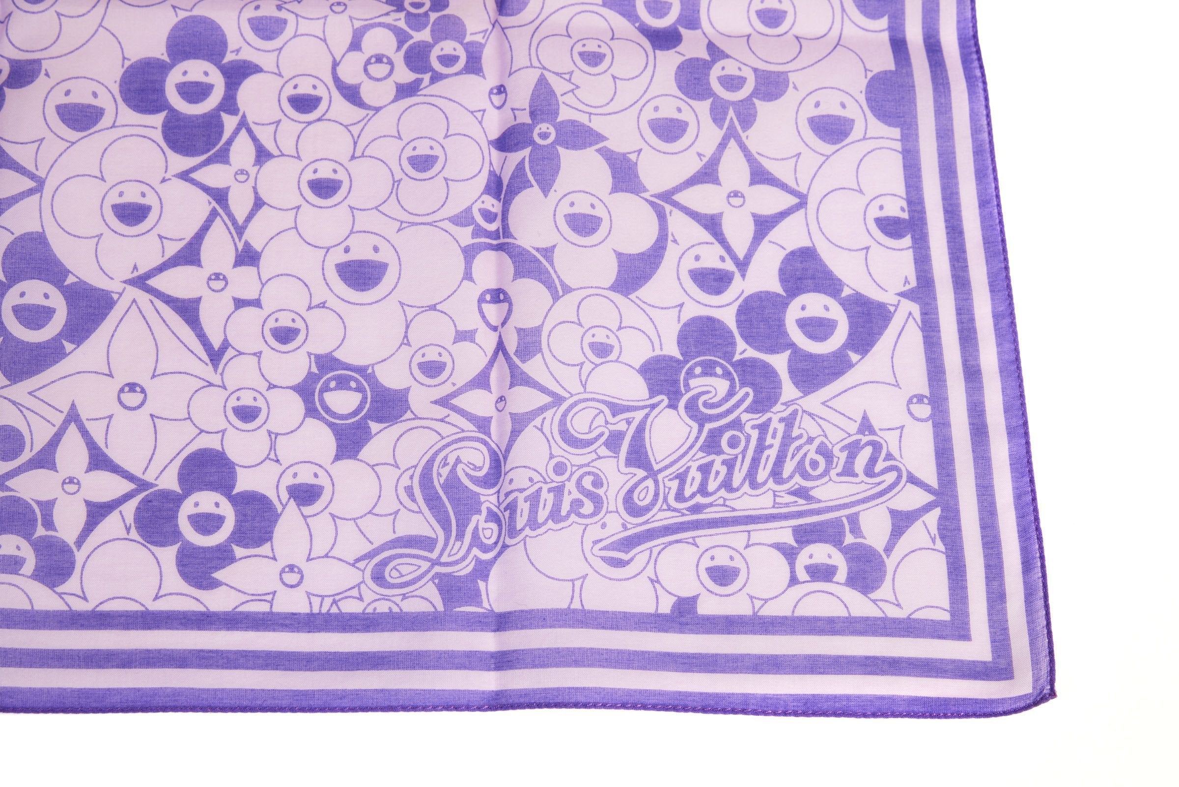 purple louis vuitton scarf