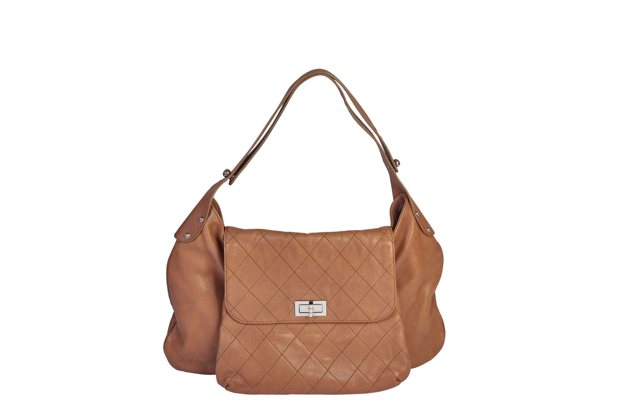 CHANEL Caramel Quilted Lambskin Vintage Small Classic Single Flap Bag at  1stDibs