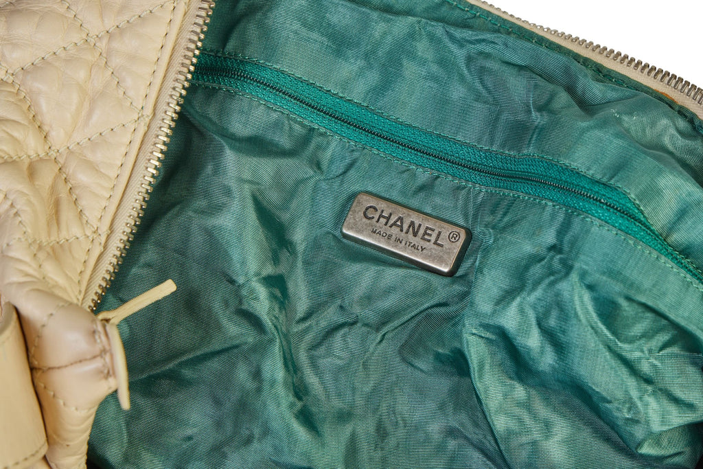 Chanel Paris/NY Cream Traveler Weekender