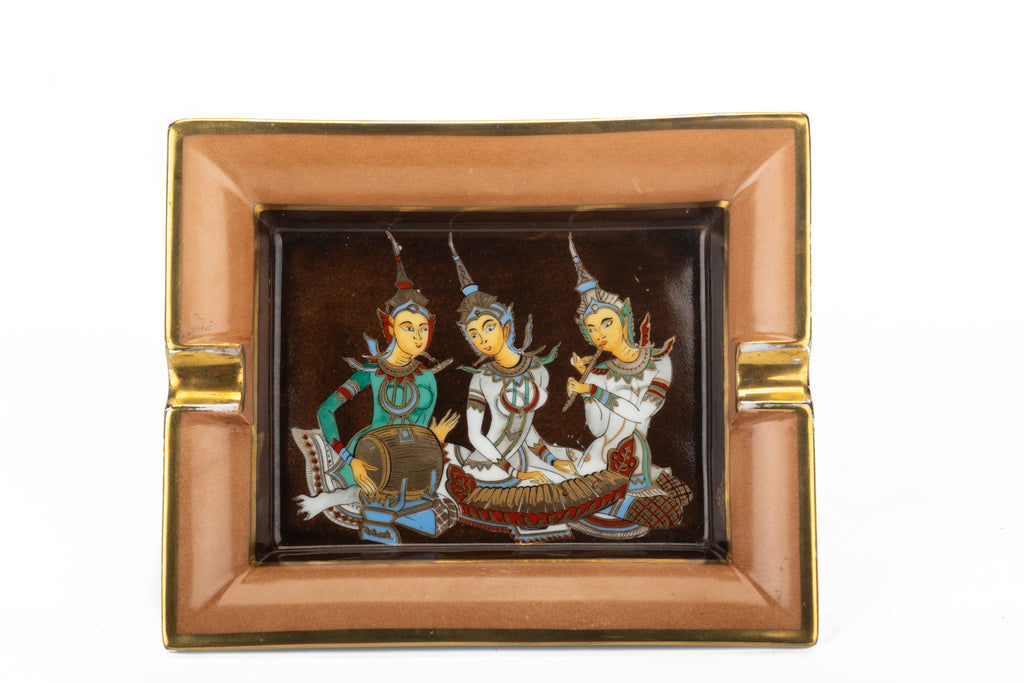 Hermès Indian Scene Porcelaine Ashtray