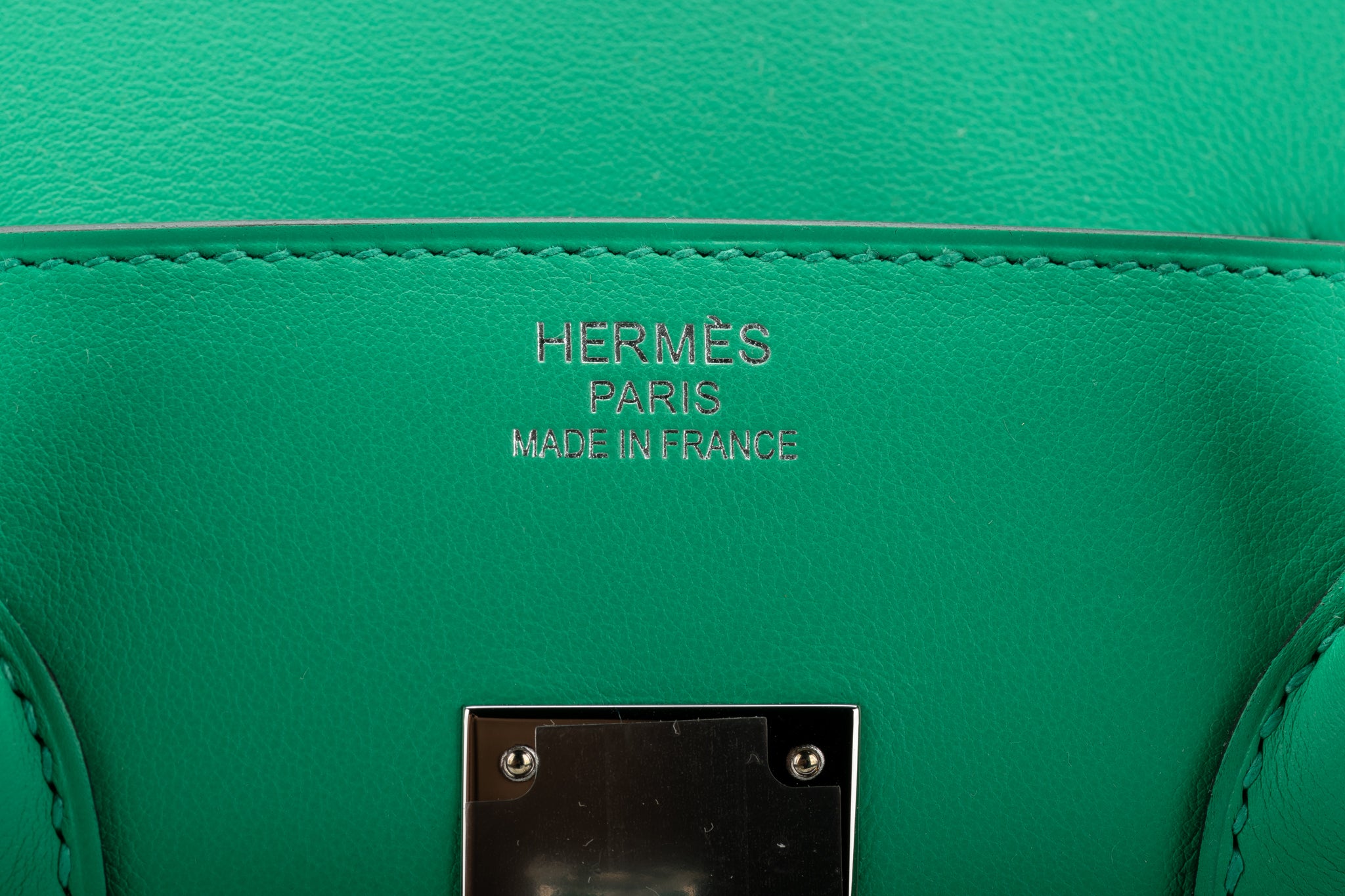 Hermes BN Rare Birkin 35 Fray Fray Mint - Vintage Lux